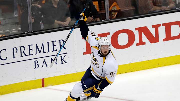 Predators forward Ryan Johansen has thigh injury, out for playoffs