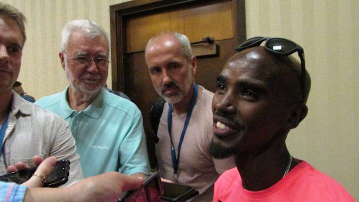 Mo Farah prepares for final US race while allegations swirl