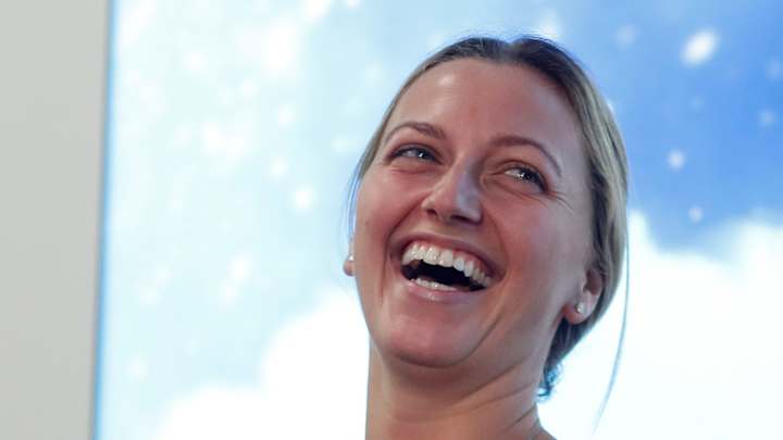 Recovering from knife attack, Petra Kvitova back at practice