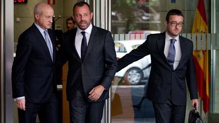 Ex-Barcelona president Sandro Rosell denied right to bail in money laundering case