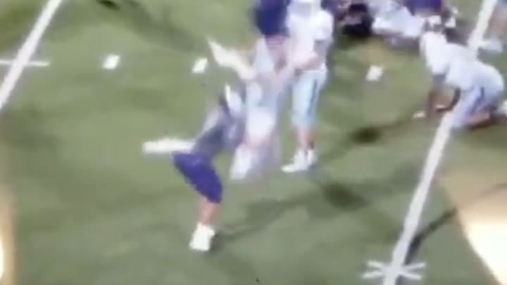 Watch: High School Football Player Body Slams Opponent WWE-Style