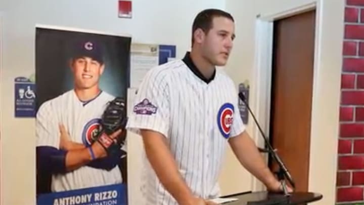 Watch: Anthony Rizzo Cries After Donating $3.5 Million To Children's Cancer Center