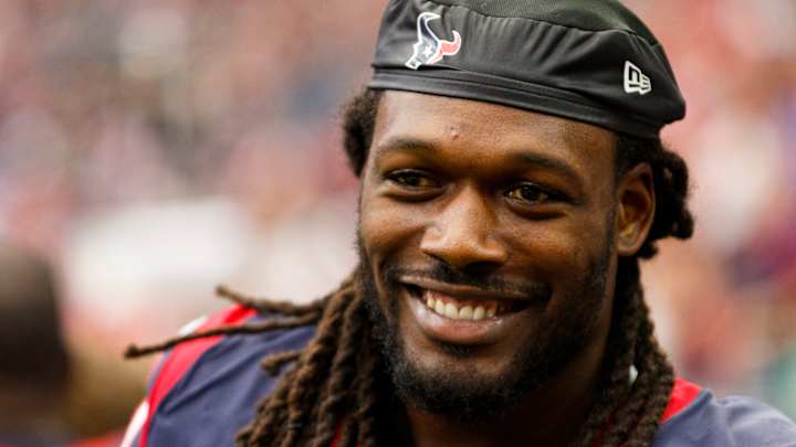Jadeveon Clowney Wore an Inmate Costume to the Texans’ Halloween Party Jadeveon Clowney Wore an Inmate Costume to the Texans’ Halloween Party