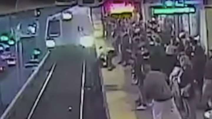 Video Shows Worker Saving Fallen Man From Speeding Train After Raiders Game