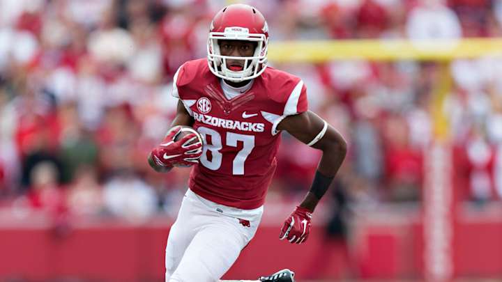 Arkansas WR Dominique Reed leaves Liberty Bowl with head injury