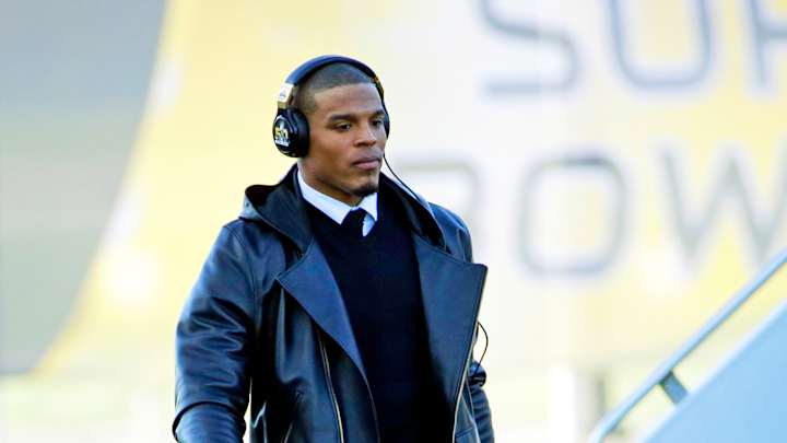 Newton, Panthers stay true to personality at Super Bowl