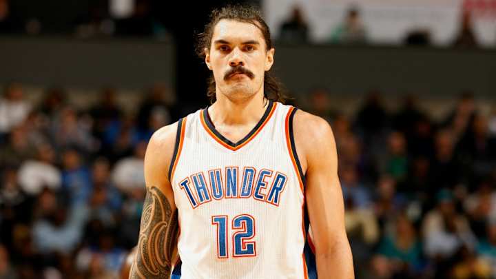 New Zealand artist paints large Steven Adams mural in Oklahoma City