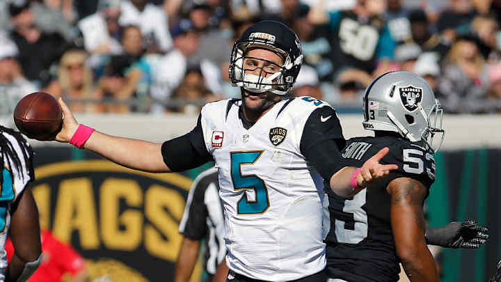 Bradley says 'I firmly, firmly believe in Blake Bortles'