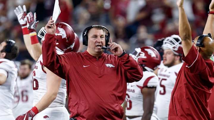 Trying to Keep It Normal: After unexpected tragedy, Bret Bielema and Arkansas prepare for No. 1 Alabama