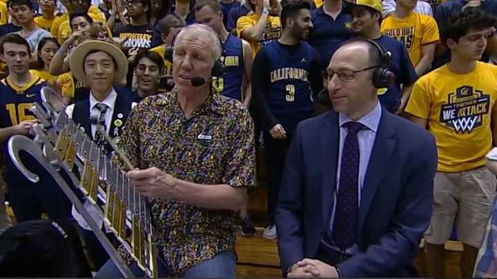 Bill Walton played the glockenspiel live on air during a blowout
