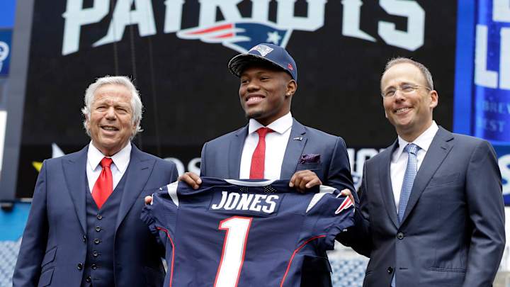 Patriots top draft pick Jones hits the ground running