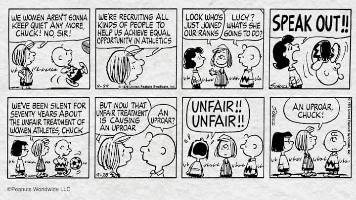 How Peanuts' Peppermint Patty became a fierce advocate for female athletes How Peanuts' Peppermint Patty became a fierce advocate for female athletes