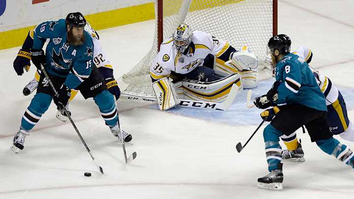 Sharks roll over Predators in Game 7, advance to West final Sharks roll over Predators in Game 7, advance to West final