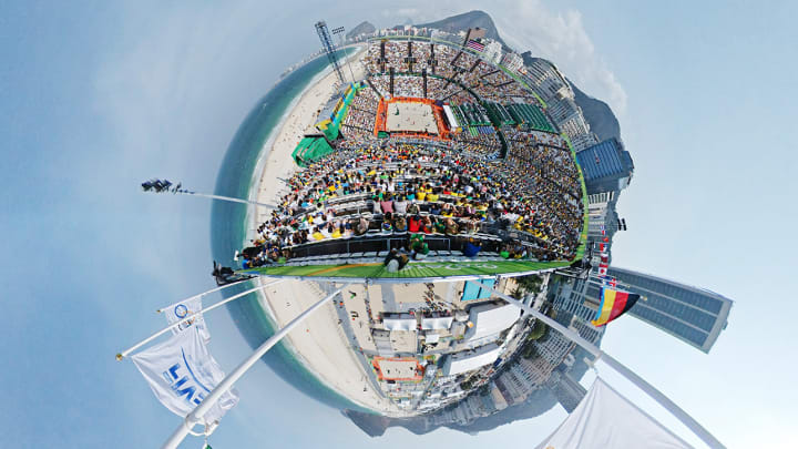 Olympic venues on Rio’s Copacabana beach packed with charm, national pride