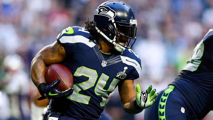 Marshawn Lynch active vs. Panthers for first time since abdominal surgery Marshawn Lynch active vs. Panthers for first time since abdominal surgery