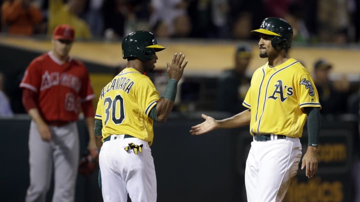 A's score 3 in the eighth to beat Angels 3-2 A's score 3 in the eighth to beat Angels 3-2