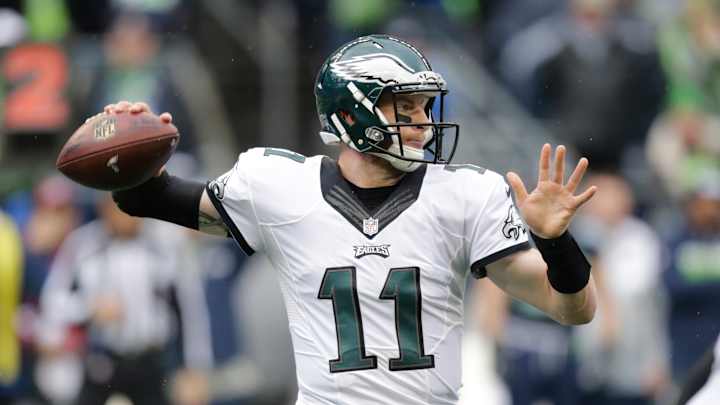 Carson Wentz progressing despite drop-off in production