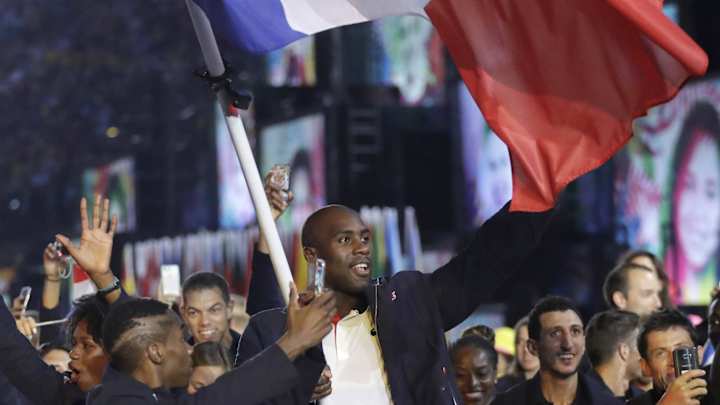 French Olympic athletes honored; Paris 2024 bid in mind