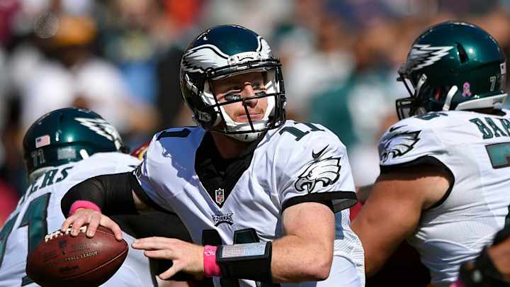 Like McNabb, Wentz has maligned group of receivers