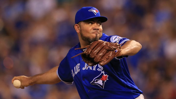 Blue Jays reliever Joaquin Benoit tears calf during brawl Blue Jays reliever Joaquin Benoit tears calf during brawl