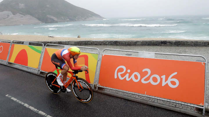 Gray skies and green water at the Rio de Janeiro Games