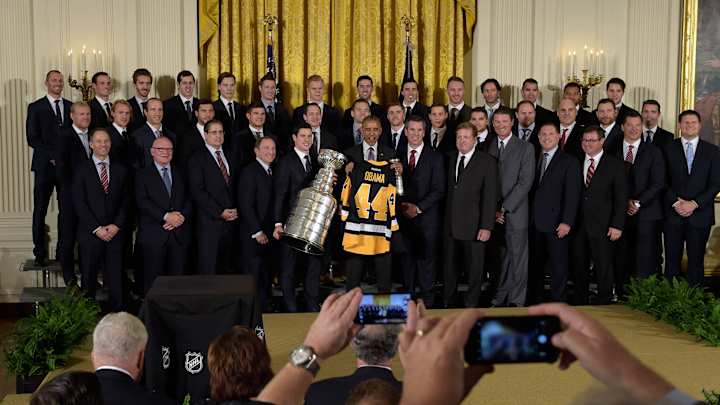 Pittsburgh Penguins bring Stanley Cup to the White House