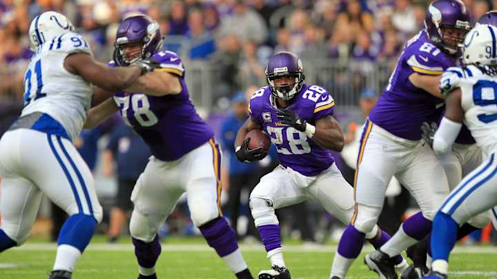 Vikings RB Adrian Peterson ruled out vs Packers