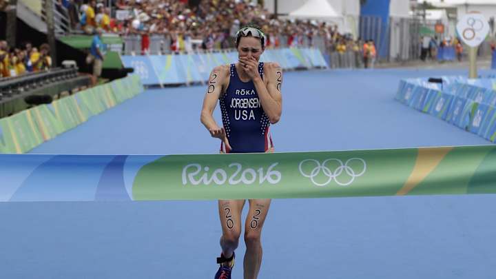Gwen Jorgensen gives US first Olympic gold in triathlon