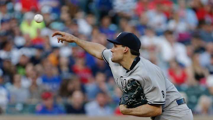 Yankees' Eovaldi has no-hitter through 6 innings at Texas