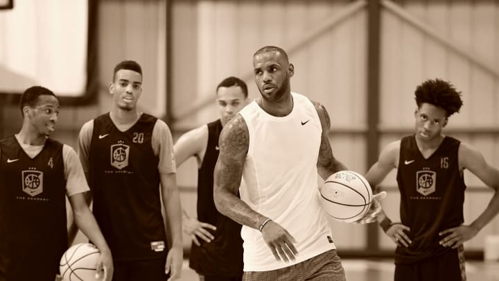 LeBron James at the 2016 Nike Skills Academy LeBron James at the 2016 Nike Skills Academy