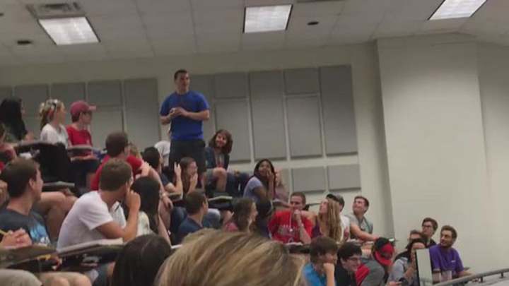 This paper-throwing college student is the sports hero of the week