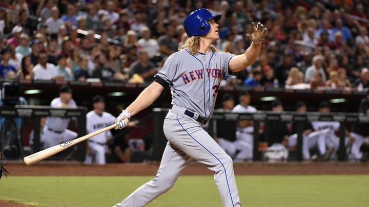 Mets pitcher Noah Syndergaard tattoos pitch 415 feet for home run