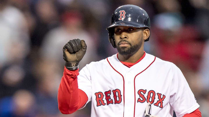 Watch: Jackie Bradley Jr. extends hitting streak to 28 games