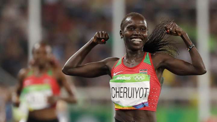 Cheruiyot passes Ayana to win 5,000 in Olympic record Cheruiyot passes Ayana to win 5,000 in Olympic record