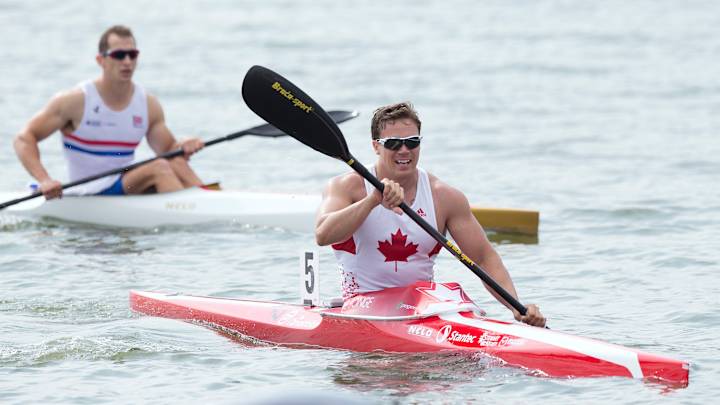 Canadian engineer paddling for gold in 'drag race on water'