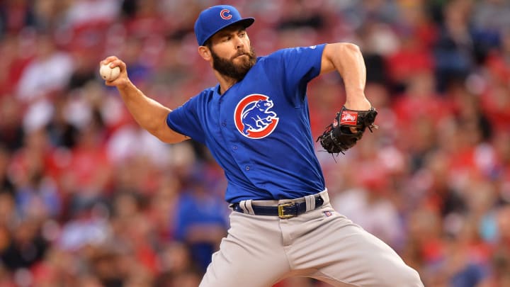 Cubs P Jake Arrieta throws no-hitter vs. Reds