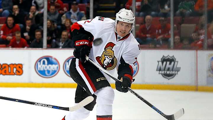 Dion Phaneuf loses in Senators debut 3-1 against Red Wings