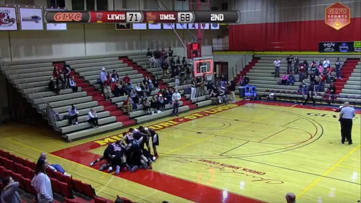 Watch: Lewis Flyers beat UMSL on three-quarters-court buzzer beater