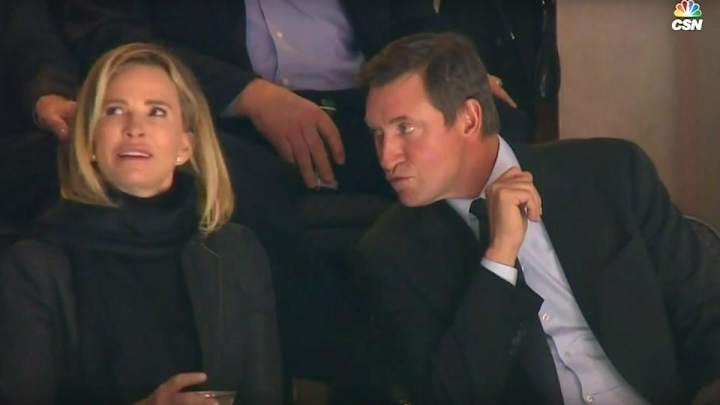Wayne Gretzky utterly rejected by wife Janet on Kiss Cam