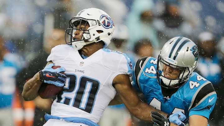 Newton leads 2 scoring drives as Panthers beat Titans 26-16 Newton leads 2 scoring drives as Panthers beat Titans 26-16