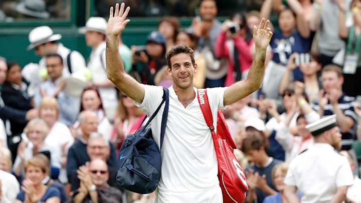 Juan Martin del Potro stuns No. 4-seed Wawrinka on Wimbledon Day 5