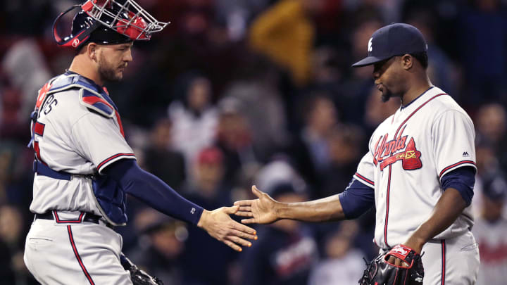 Braves end 8-game slide, beat Red Sox 5-3 behind Markakis
