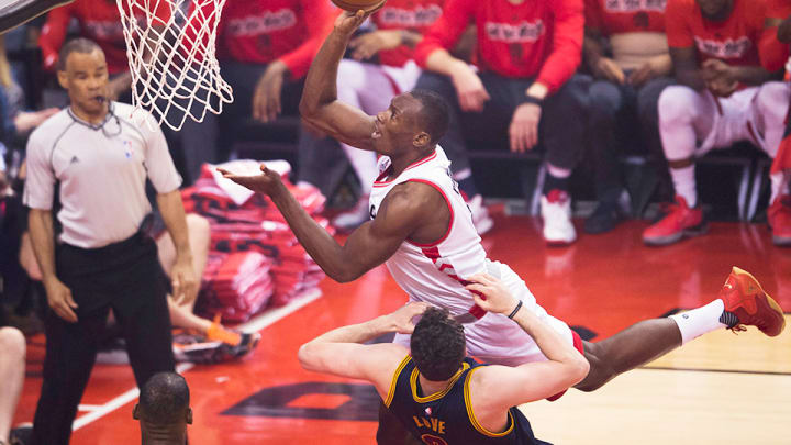 Raptors’ Bismack Biyombo called for controversial flagrant foul vs. Cavs