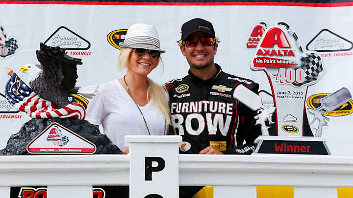 NASCAR's Martin Truex Jr. celebrates girlfriend beating ovarian cancer NASCAR's Martin Truex Jr. celebrates girlfriend beating ovarian cancer