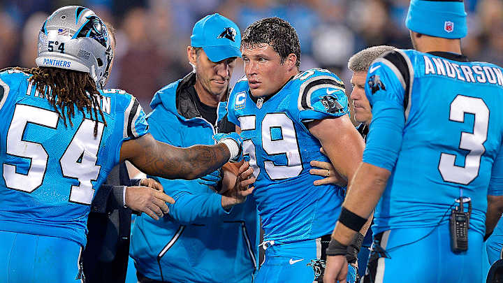 Luke Kuechly’s scary injury casts cloud over Panthers’ win against Saints Luke Kuechly’s scary injury casts cloud over Panthers’ win against Saints