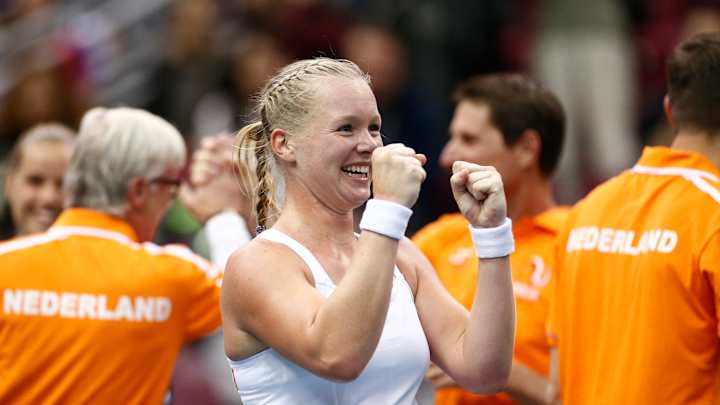 Bertens gives Dutch a surprise win over Russia in Fed Cup Bertens gives Dutch a surprise win over Russia in Fed Cup