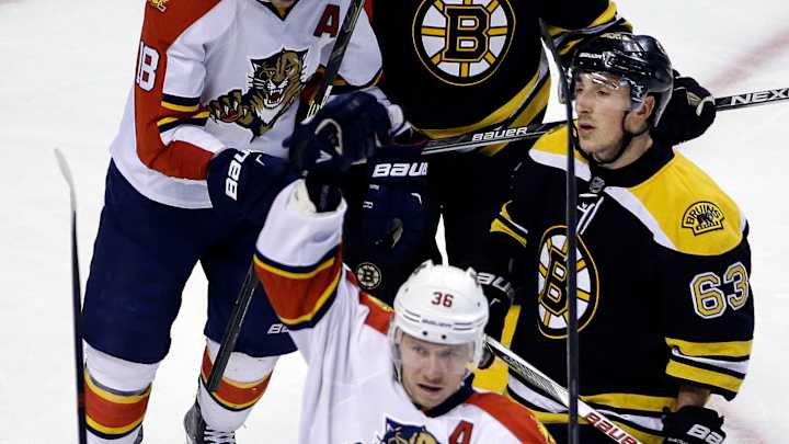 Panthers climb into 1st in Atlantic with 4-1 win over Bruins Panthers climb into 1st in Atlantic with 4-1 win over Bruins