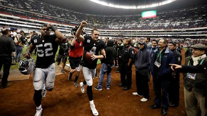 Raiders return from Mexico City with playoff hopes growing