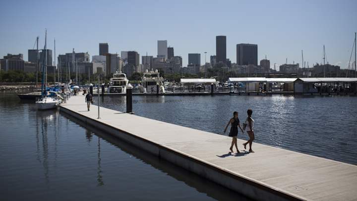 Main ramp collapses at Rio Olympics sailing venue