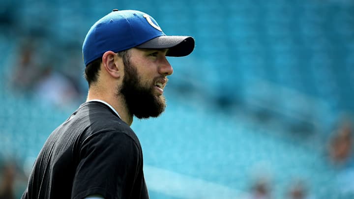 Andrew Luck wants to buy robot ping-pong returner with new contract Andrew Luck wants to buy robot ping-pong returner with new contract